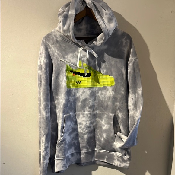 Mostly Heard Rarely Seen 8-Bit Volt Gray Tie-Dye Hoodie - Picture 1 of 6